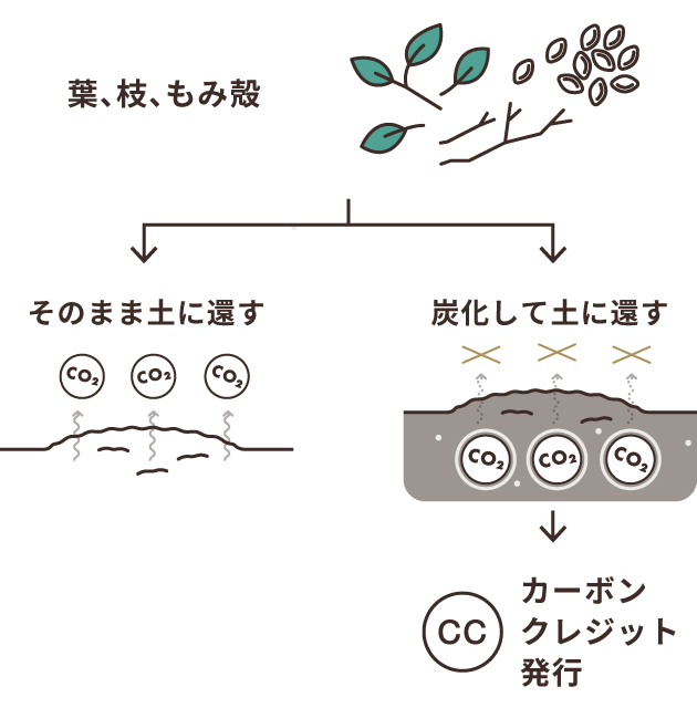 SDGsの貢献や脱炭素につながる「カーボンクレジット」を生み出す土 図解